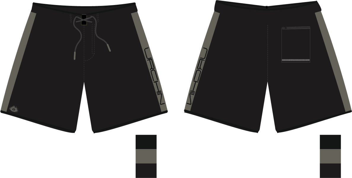 Well Hung 20" Boardshort - Midnight Black