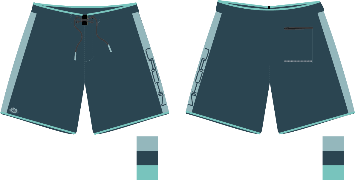 Well Hung 20" Boardshort - Ocean Blue