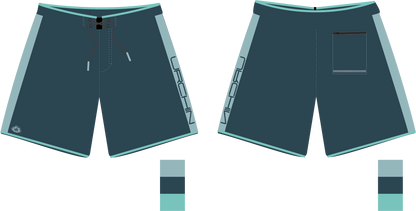 Well Hung 20" Boardshort - Ocean Blue