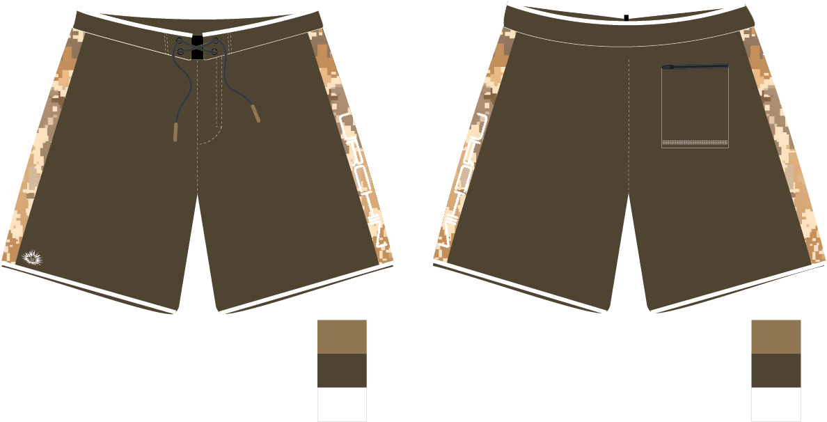 Well Hung 20" Boardshort - Desert Camo